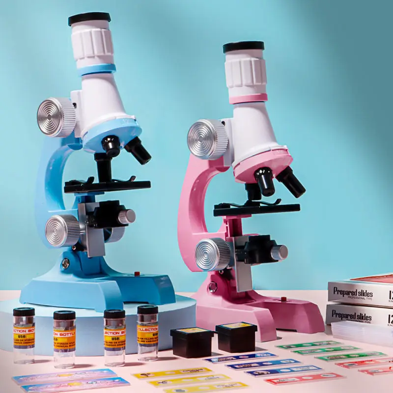 Children's Microscope Home Professional Scientific Equipment Biological Experiment Set Elementary Students Educational Toys