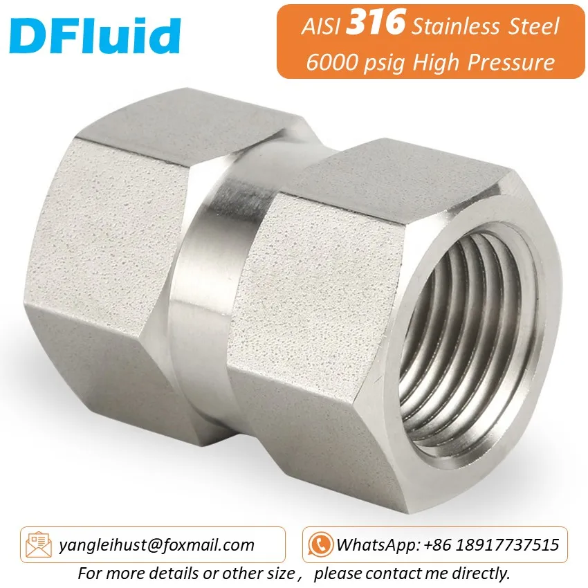 SUS 316 Female Thread Coupling NPT BSP BSPT 1/8