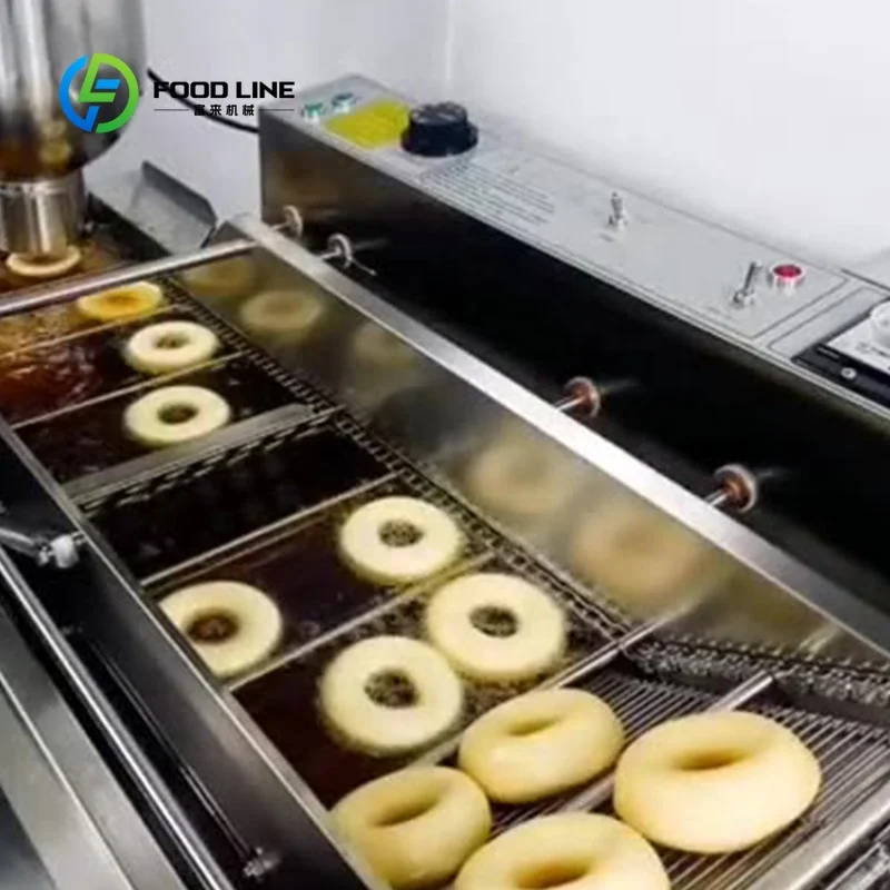 Custom doughnut cooking device high yield donut production machine adjustable hardware for snack bar bake house Africa market