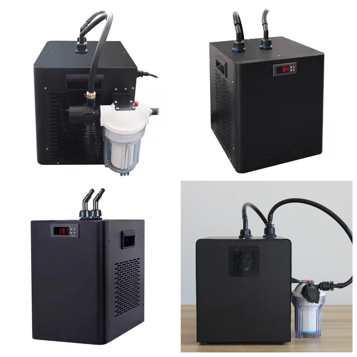 

1/3HP 0.3HP Low Noise Compressor Water Chiller, 300L Capacity for Ice Bath