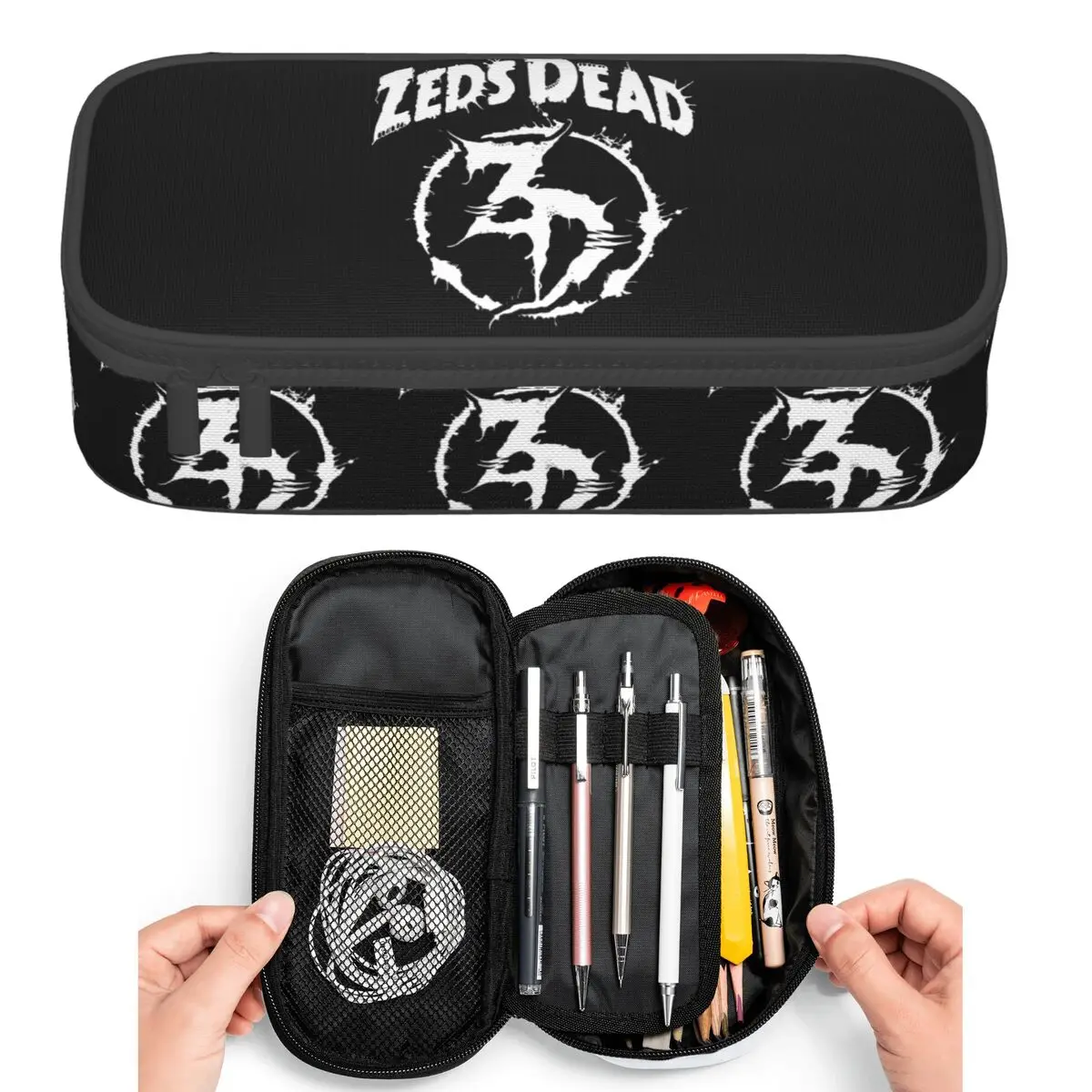 

Zeds Dead Pencil Cases for Students Pen Box Pencil Bag Big Capacity Pencil Pouch Pen Holder