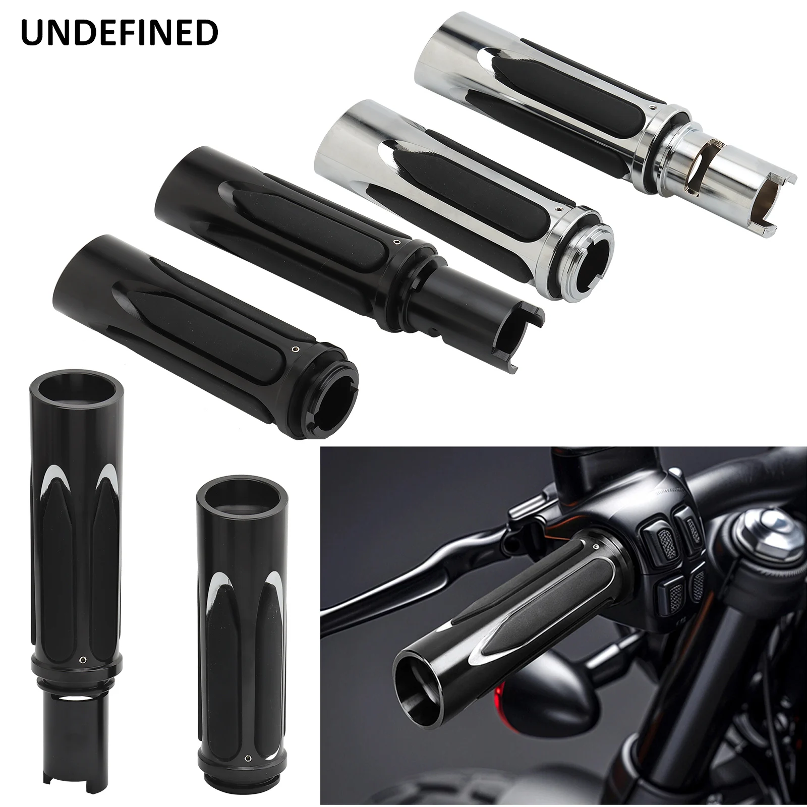 Motorcycle Handle Grips CNC Soft Touch Comfort Handlebar Grip For Harley Street Glide Road Glide 2024 2025 Softail Fat Boy 2025