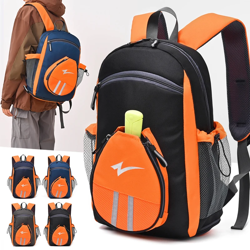 

Ping Pong Backpack with Shoes Compartment Holds 1-2 Ping Pong Rackets Multi-layer Hiking Rucksack Large Capacity Sports Backpack