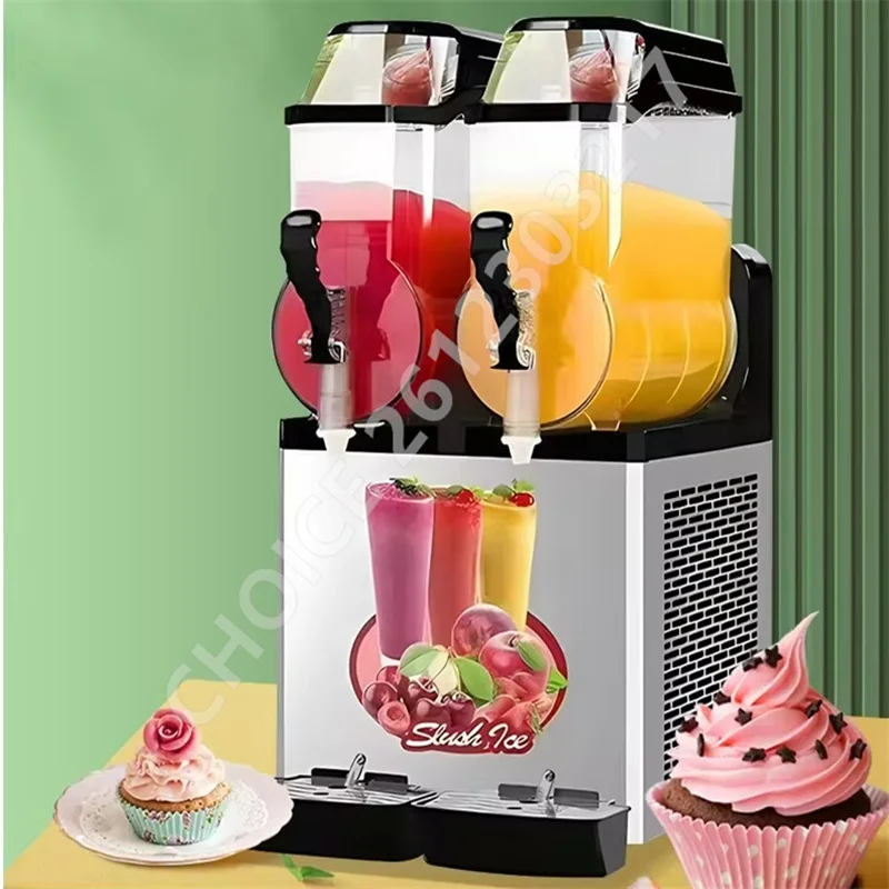 

110/220V Commercial 12L 24L Slushie Machine Ice-Cool Juice Smoothie Slush Maker Frozen Drink Dispenser Vending Machine