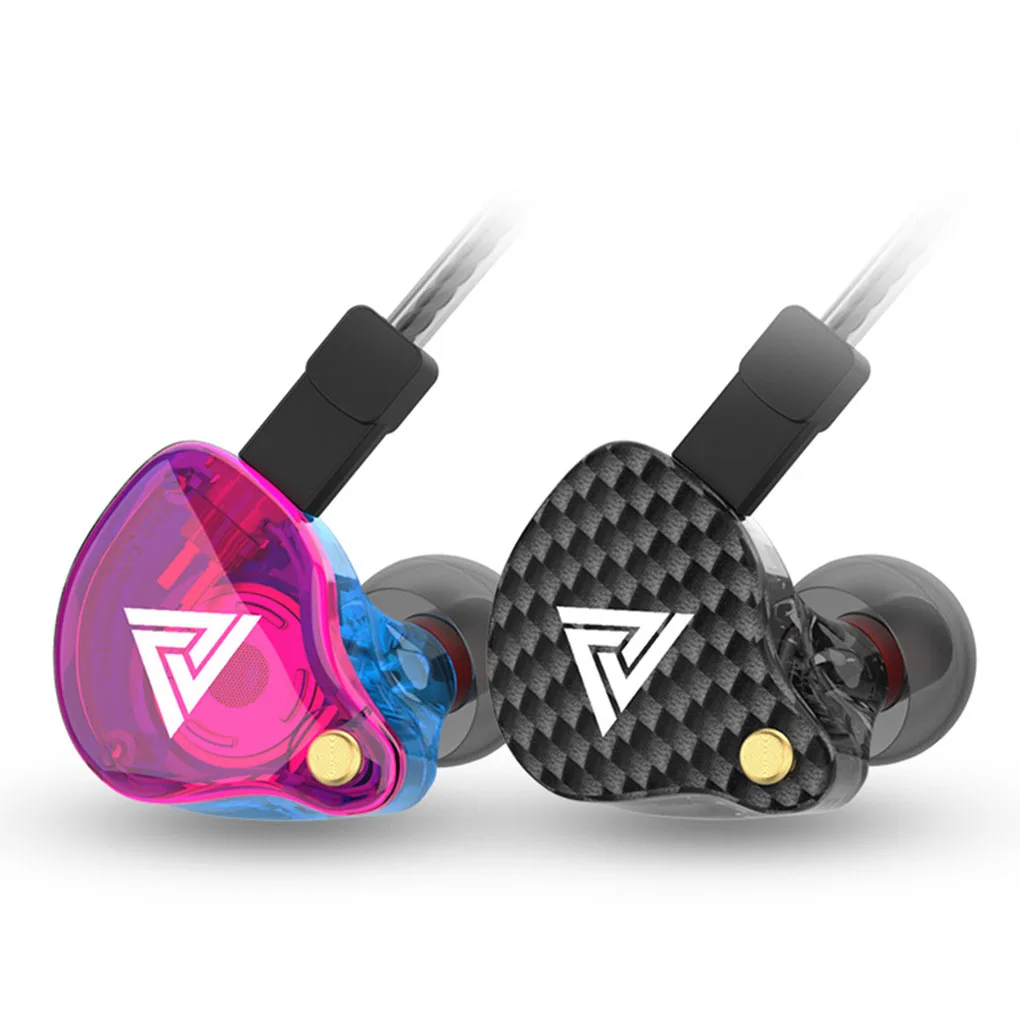 

QKZ VK4 Earphones 3.5mm Wired In Ear Noise Cancelling Earbuds with Microphone Detachable Cable Sports Colorful