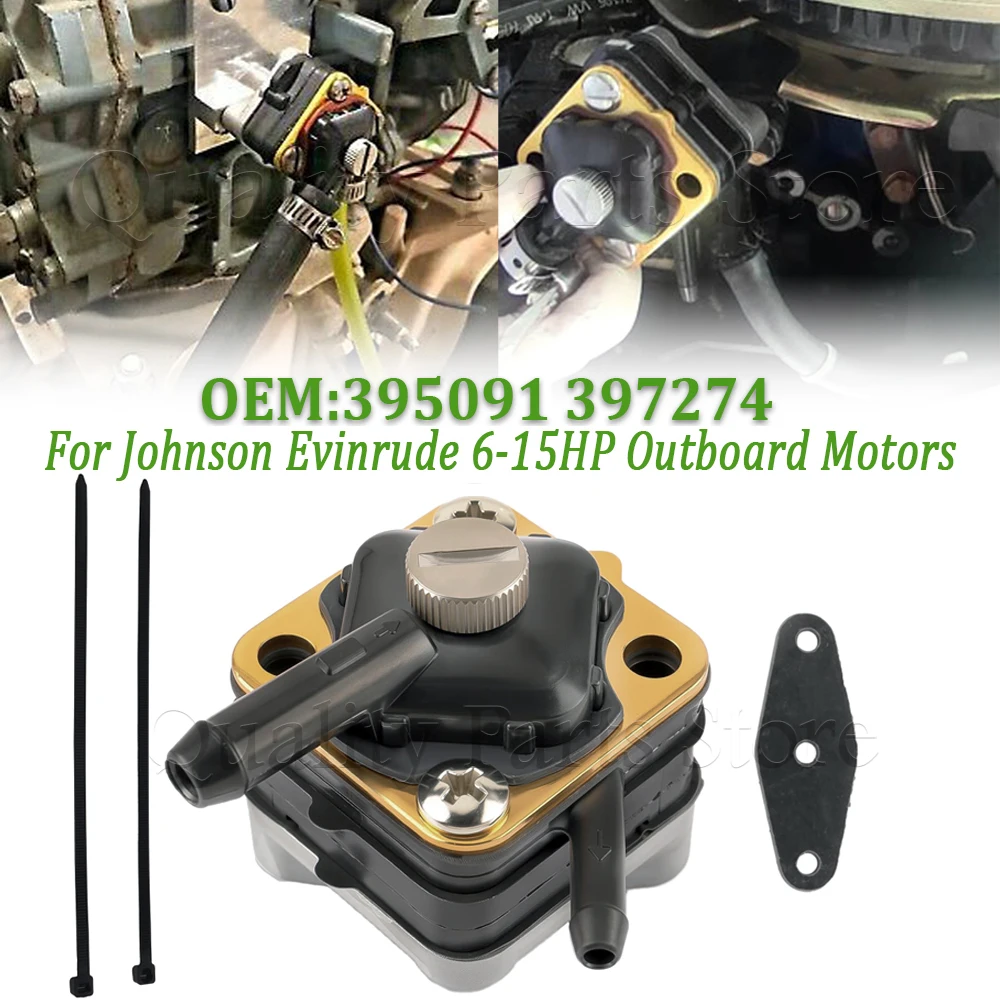 New For Johnson Evinrude 395091 397274 6hp 8hp 9.9hp 15hp Fuel Pump Gasket Engine Seahorse Outboard 397839 391638 395091 397274