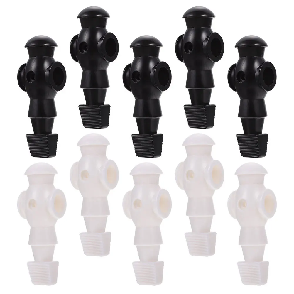 

10pcs Foosball Figures Resin Football Players Durable Table Soccer Replacement Parts For Tabletop Football Machine