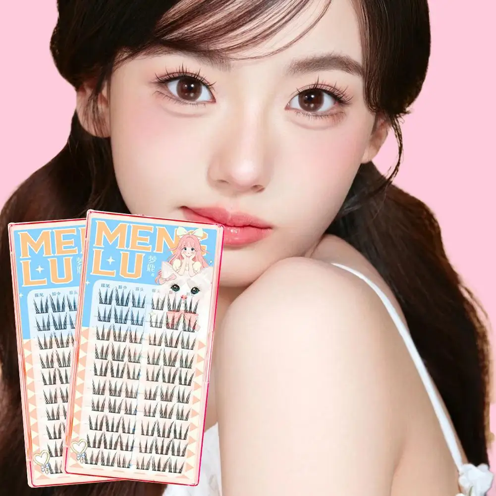 Pestañas postizas naturales de larga duración, herramienta de maquillaje de ojos gruesa, reutilizable e impermeable, autoadhesiva, resistente al sudor, E3X2
