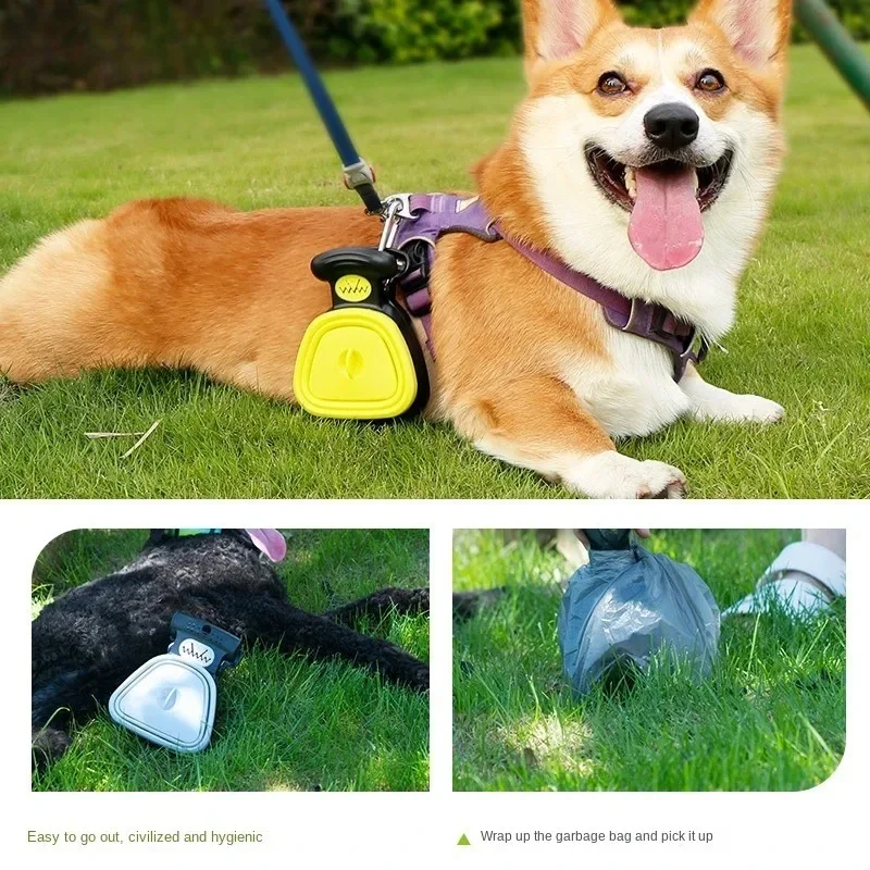 Hupu Dog Toilet, Walking Dog, Portable Dog Poop Collection Tool, Pet Supplies, Garbage Bag, Pet Folding Dog Poop Clip