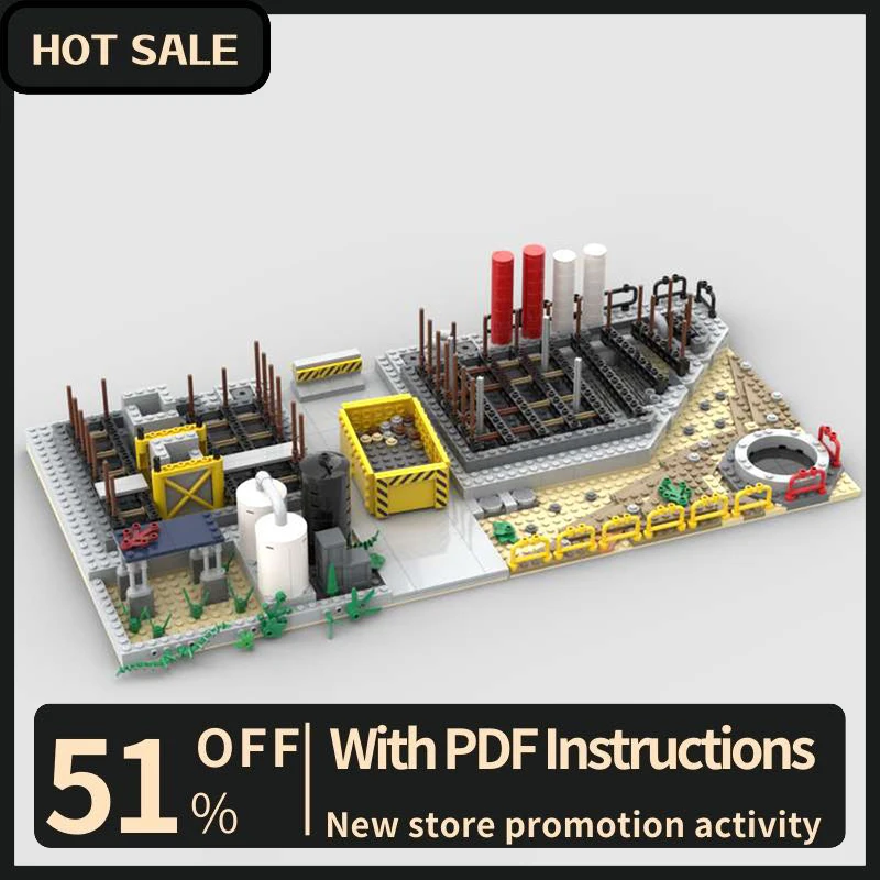 New 773Pcs City Hot Street View Moc Modular Construction Site Model Building Blocks Diy Creative Ideas Kids Toys Birthday Gifts