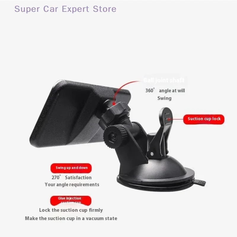 Universeller, um 360 Grad drehbarer Rückspiegel mit verstellbarem Saugnapf – Detail 7