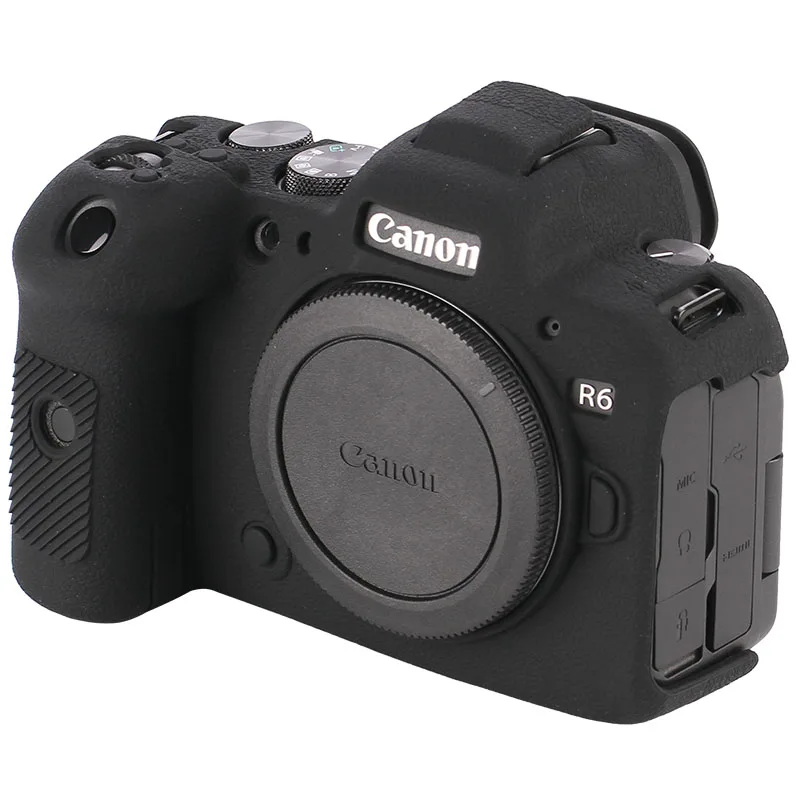 

Силиконовый резиновый чехол R6 R6II для камеры Canon R6II R6 Mark II, черный, красный, белый, желтый, зеленый