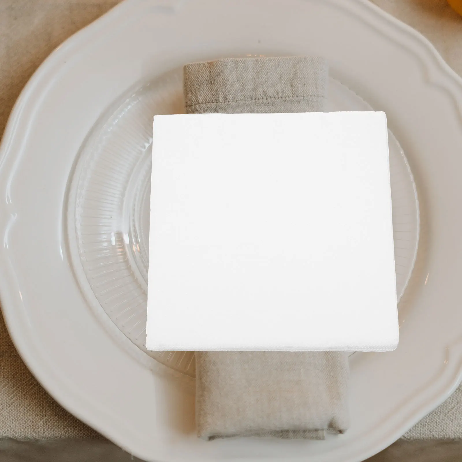 80 قطعة المناديل الورقية 3-رقائق سميكة عشاء المناديل لحفل زفاف فندق مأدبة المتاح الأنسجة عطلة احتفالية الحدث