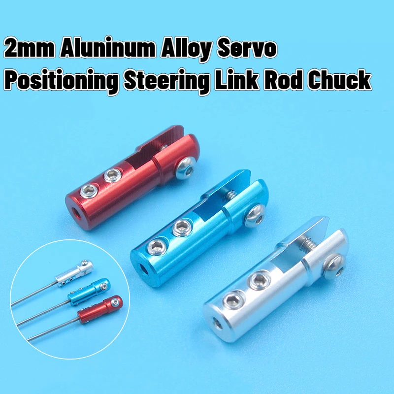 Aluminum Alloy 2mm Positioning Steering Chuck M2 Servp Link Rod Pull Rod Chuck for Gasoline/Electric Boat