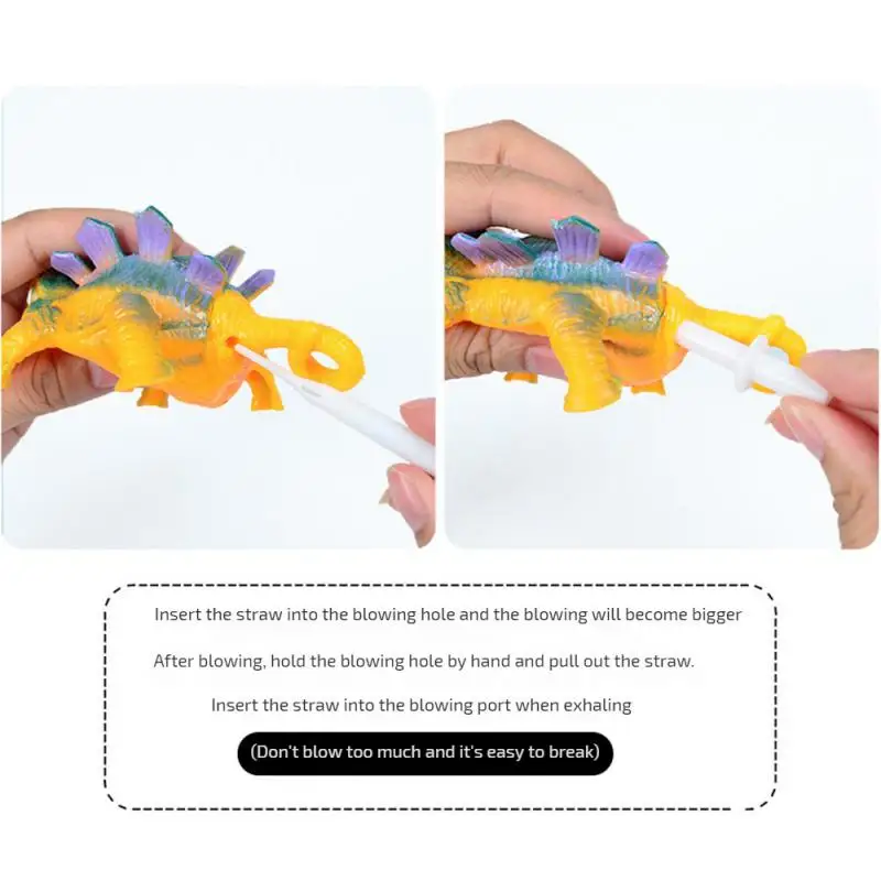 1~10PCS Inflatable Dinosaur Ball Tpr Soft And Plump Diverse Shapes Decompression And Fun Stress Relief Toys Blowing Balloon Toy