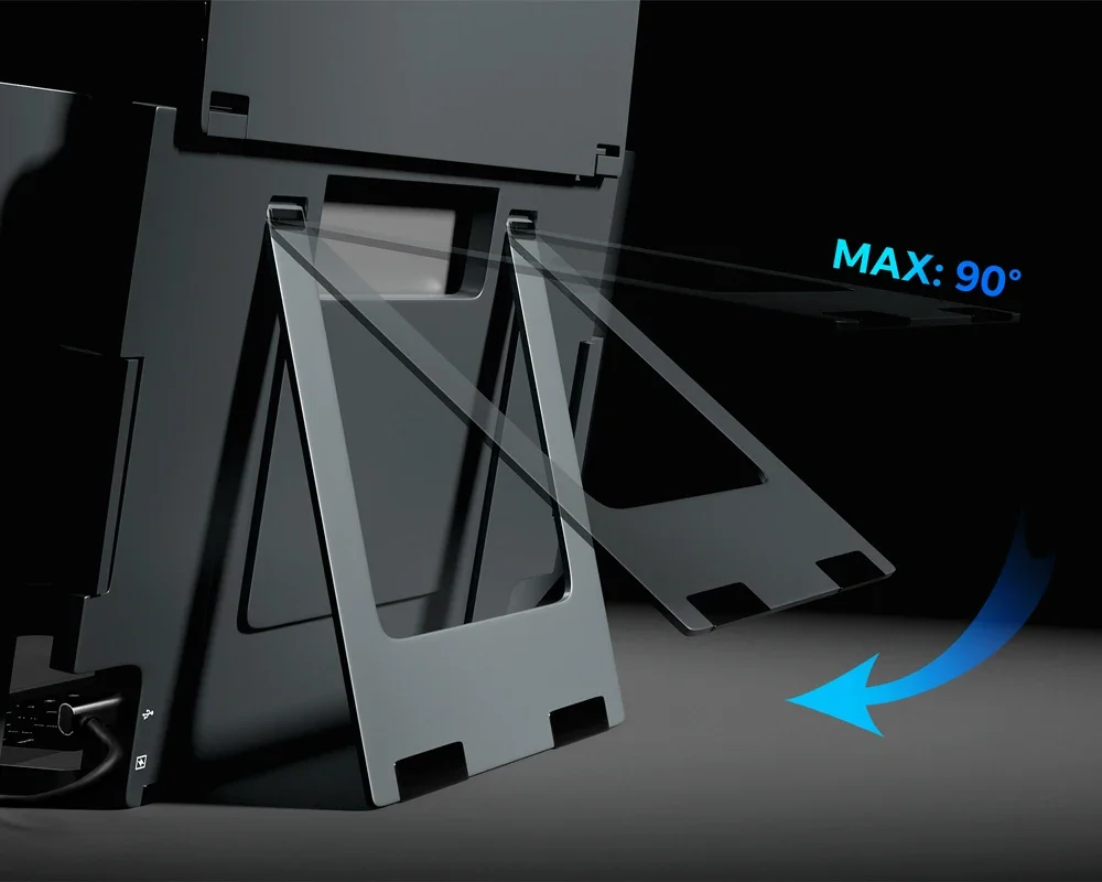 14 Inch Laptop Extender Quadruple Monitor OEM/ODM Newest Tri Screen IPS Panel Folding Portable Monitors for Business