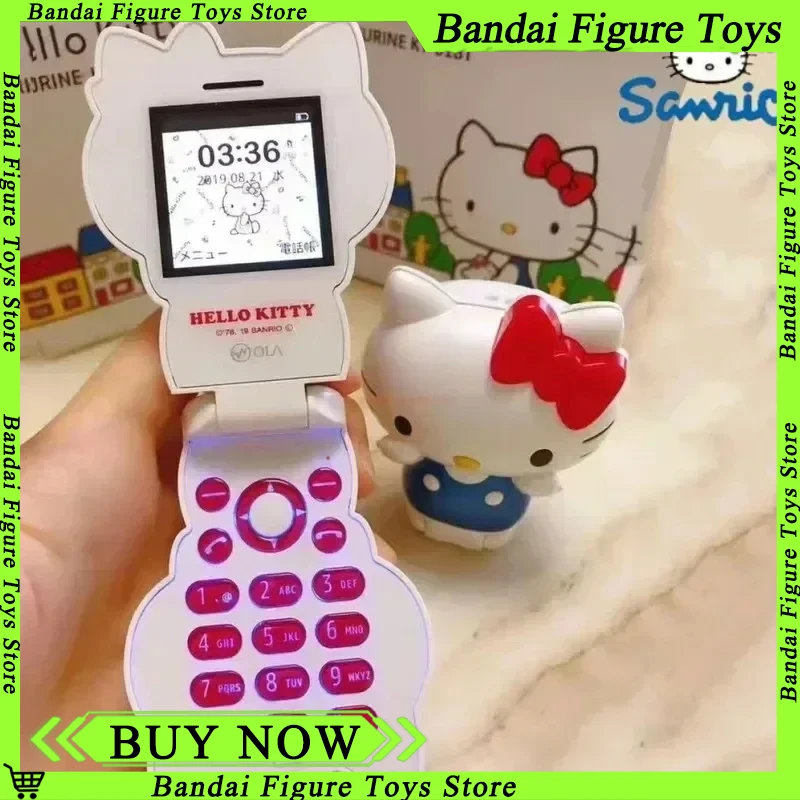 

Sanrio 4 г складной телефон Hello Kitty аниме периферийные устройства функция вызова многоязычное переключение детей подарки на Хэллоуин