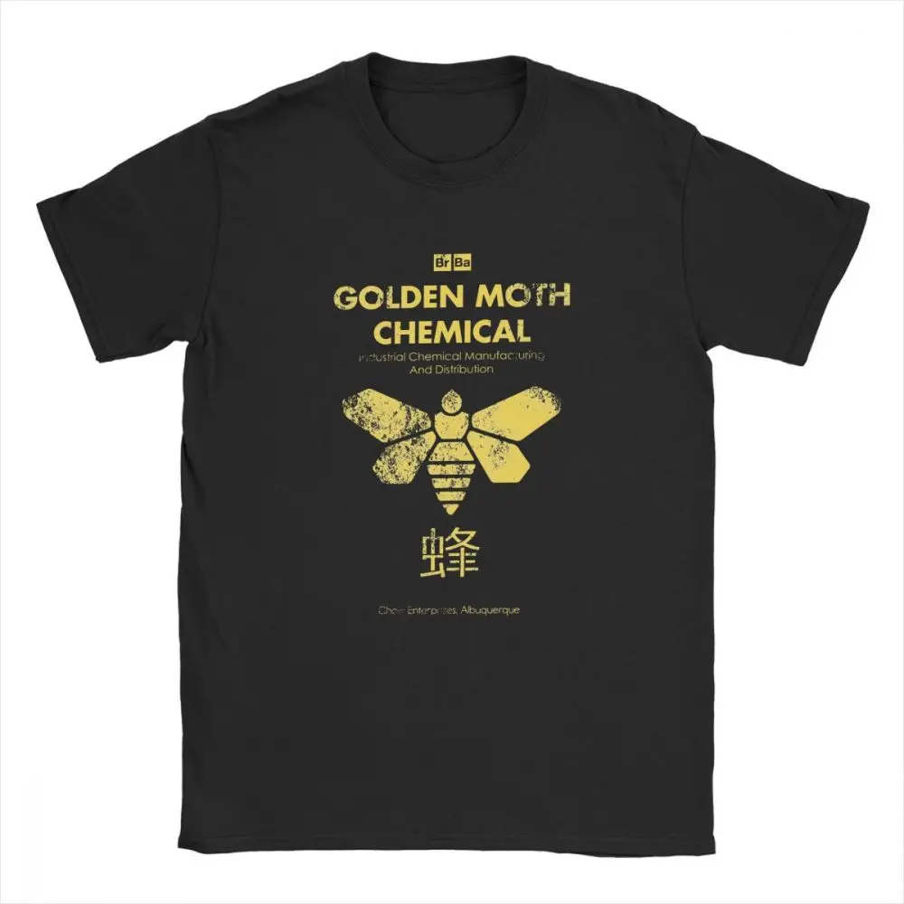 Men T Shirt Golden Moth Chemical Tshirt Geek Vintage Breaking Bad Tee Shirt Latest Design Clothing 100% Cotton Gift Idea T-Shirt