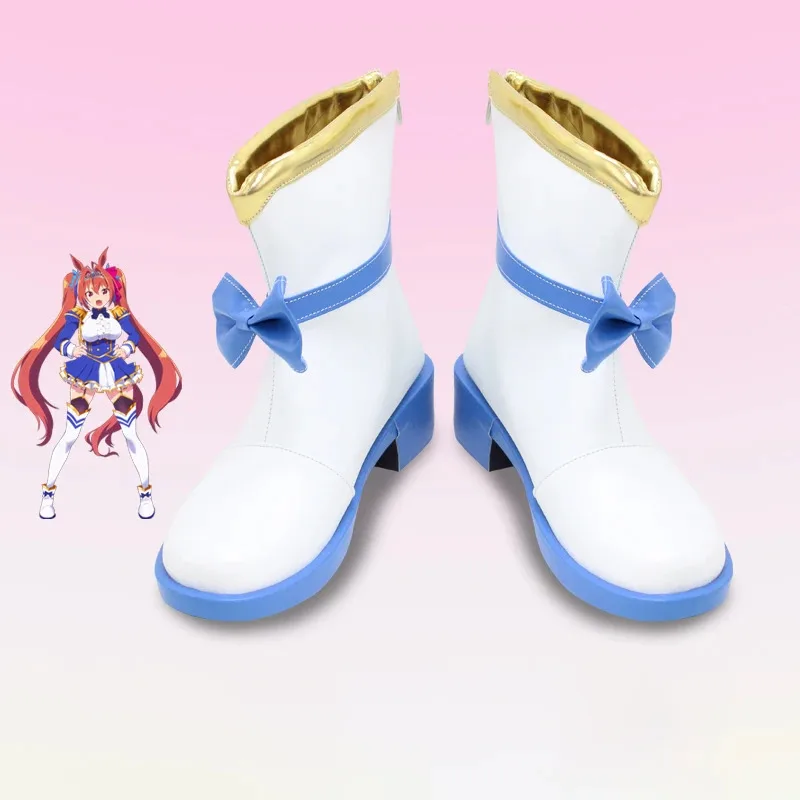 

New Anime Pretty Derby Daiwa Scarlet Cosplay Shoes Boots Adult Halloween Party Costume Accessories Custom Made