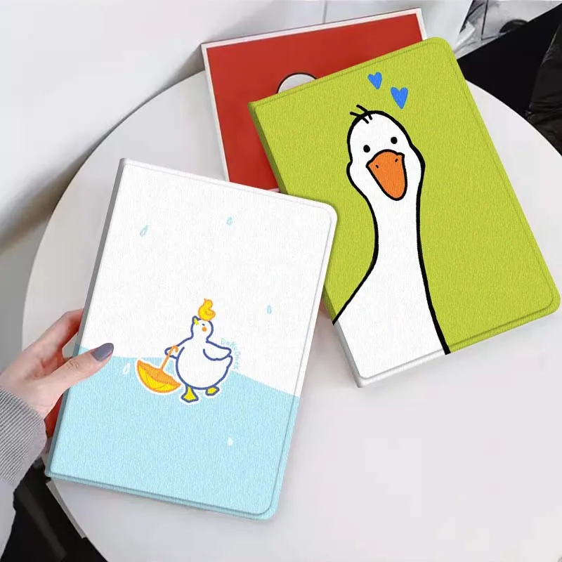 

Cartoon Art Duck Geese For Xiaomi Mi Pad Mini 4 5 6 7 SE Pro Plus Redmi Pad 2 SE 2025 8.8 11 Foldable Tablet Case Gift