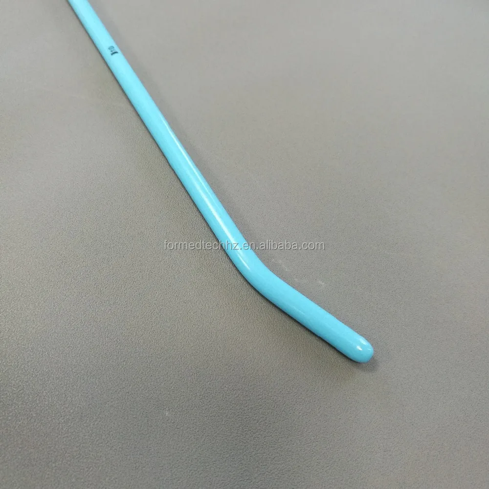 General medical supplier  PE material endotracheal tube bougie introducer with curved tip