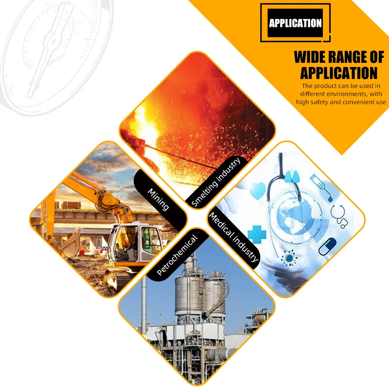 -40-200°C  50.5mm Clamp ConnectionDiaphragm Pressure Gauge Stainless Steel Integrated Sanitary Vacuum Gauge 60mm