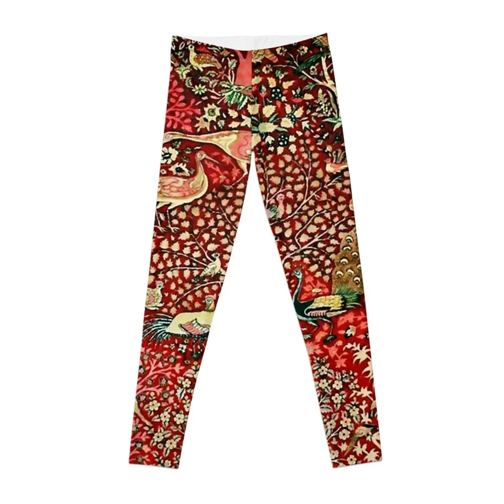 

Antique Persian Rug Bird Tree Flowers ca. 1600 Print Leggings Women's sportswear push up legging Womens Leggings