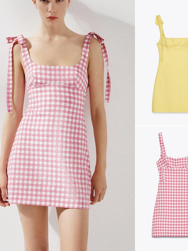 Маленькая квадратная юбка трапециевидной формы с узлом Dr и высокой талией, молния сбоку, открытая посадка, большие размеры, летнее платье