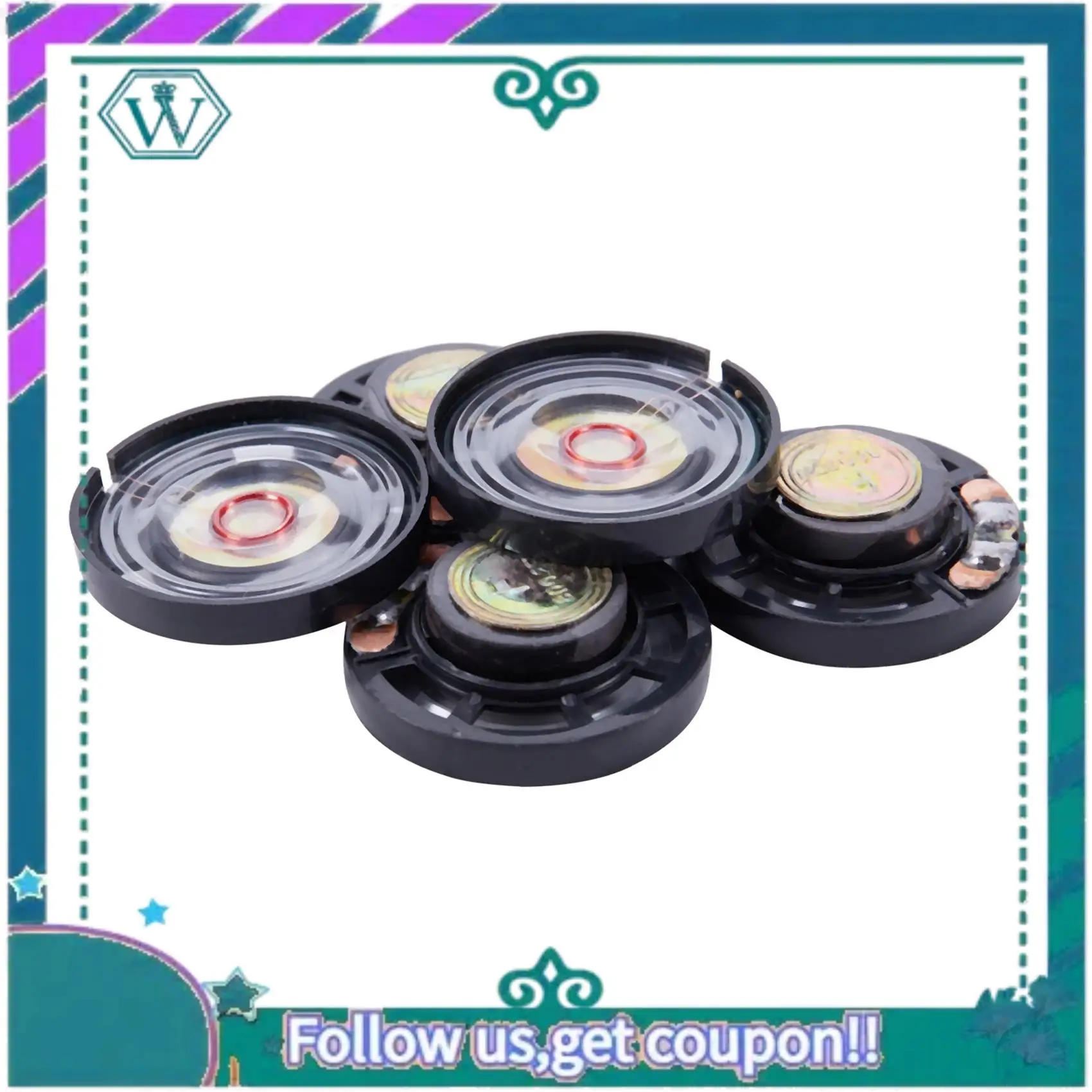 A75Q-10 Pieces 8 Ohm 0.25 W 29 Mm Magnetic Closure Speaker For Electric