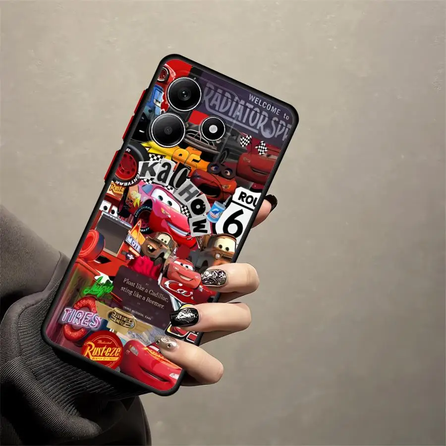 Custodia morbida per Xiaomi Redmi Note 10s 11 12 13 Pro Plus 12S 9s 14 Pro 11s Lightning McQueen 95 Cars Placcatura
