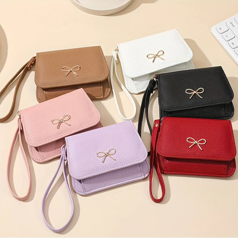 Popular Hot-Selling Coin Purse and Card Holder for Women, 2026 New Model, Soft Small Wallet with Lychee Zipper, Trendy Coin Pouch