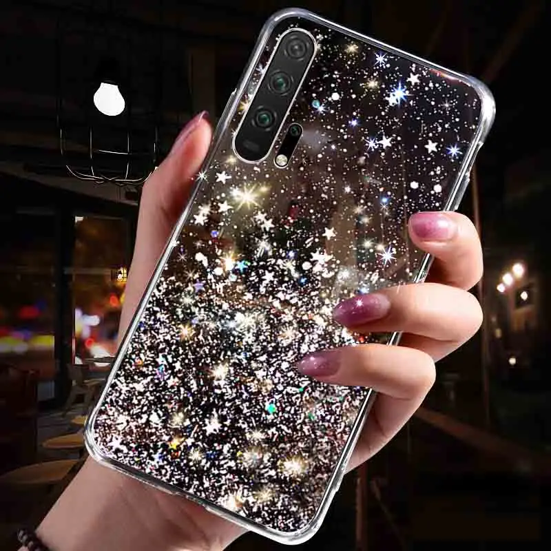 Glitter Case For Huawei P30 P20 P40 Lite Cases Huawei Mate 20 40 30 Pro Plus 10 Lite P Smart Z 2021 2019 2020 Nova 5T Soft Cover