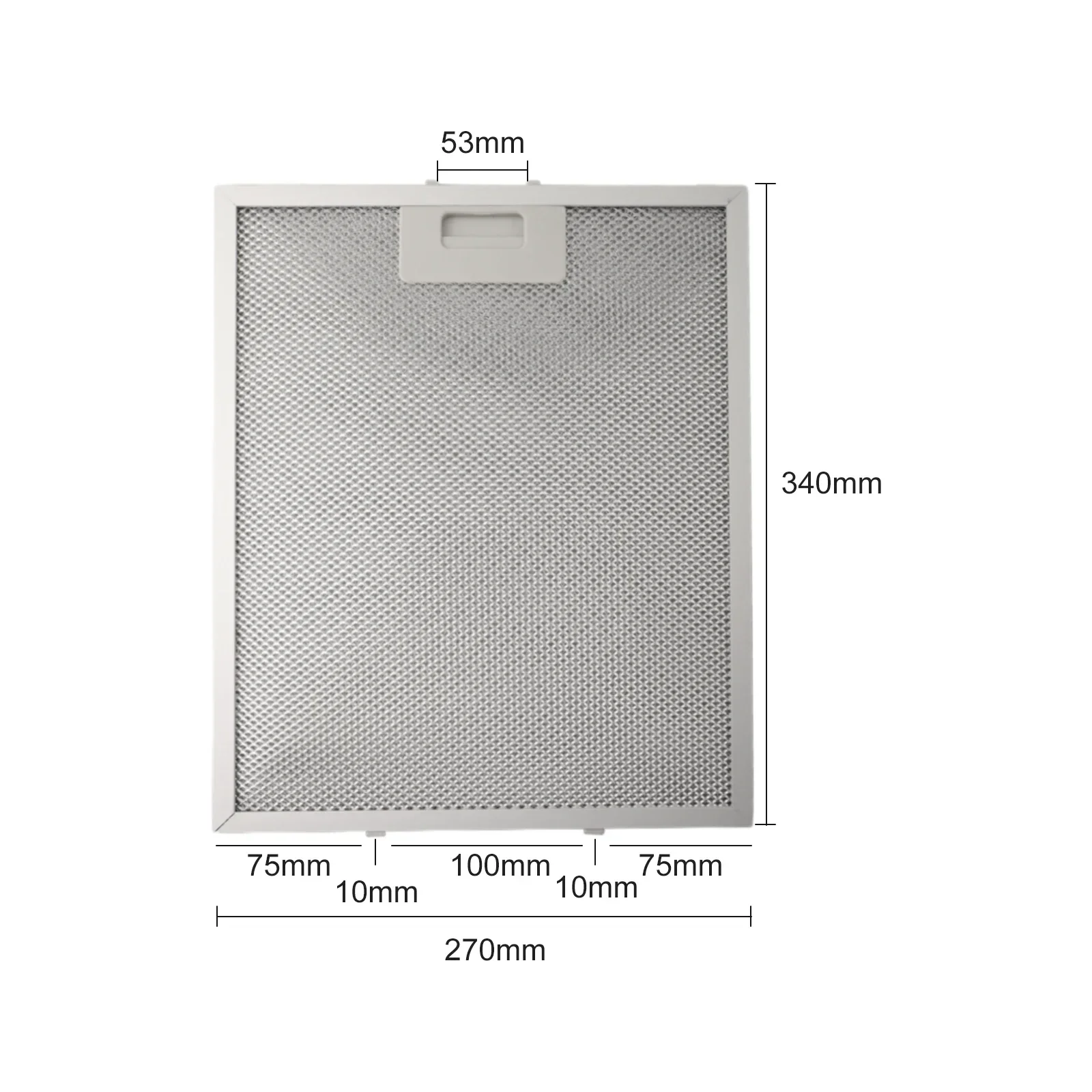 

1pc Filter Home Improvement 340x270x9mm Silver Cooker Hood Filters Metal Mesh Extractor Vent Filter Replacement Parts