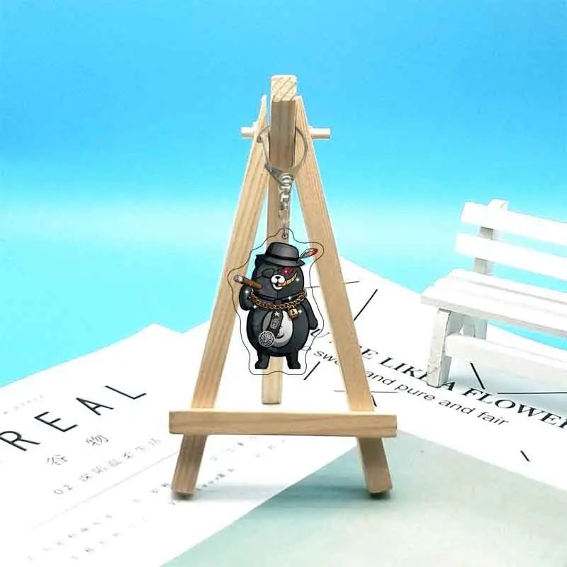 أنيمي دانغانرونا المفاتيح الكرتون Naegi ماكوتو توغامي Byakuya Komaeda Nagito الاكريليك قلادة كيرينغ مجوهرات اكسسوارات هدايا