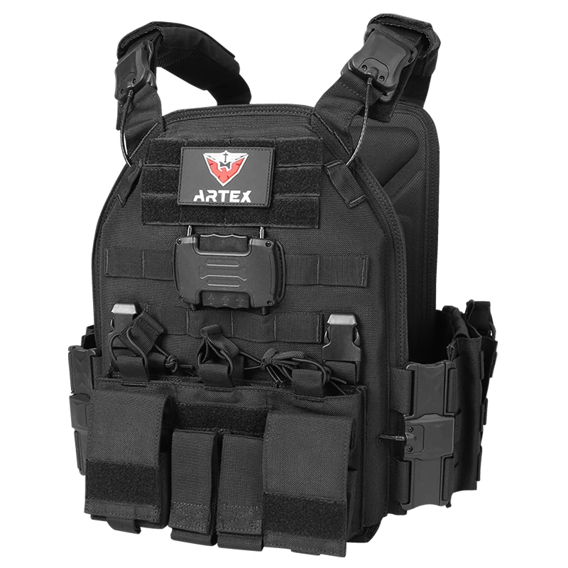 ARTEX 8026 Cycling Vest Outdoor Riding Gear Tactical Style Adjustable Vest MOLLE Style Storage Gear Quick Release Design