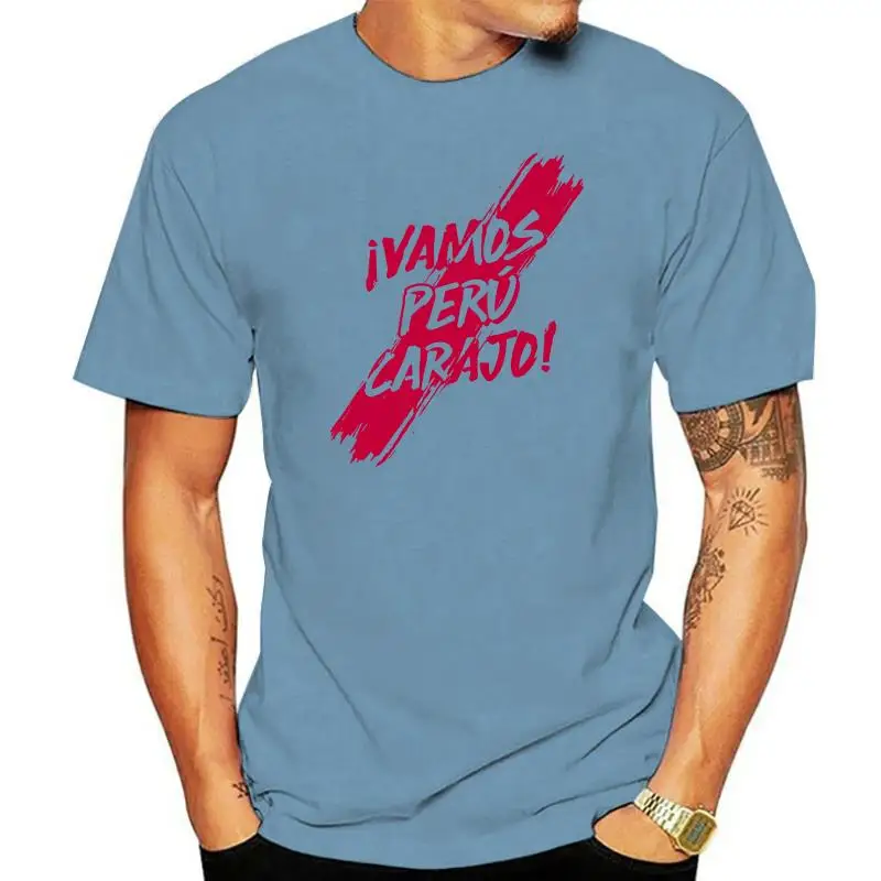 Vamos Peru Carajo Tshirt Anti-Wrinkle Kawaii Spring Classical Men Tshirt Plus Size 3xl Personalized Fun Anlarach Gents