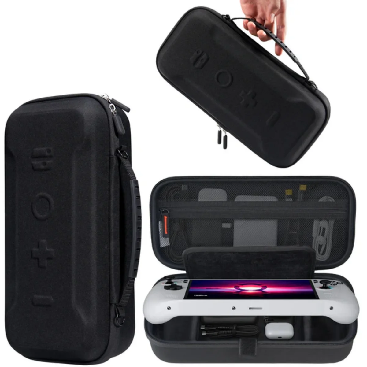 Carrying Case for Lenovo Legion Go S Gaming Console, Portable Travel Bag for Consoles & Accessories with Large Storage Space