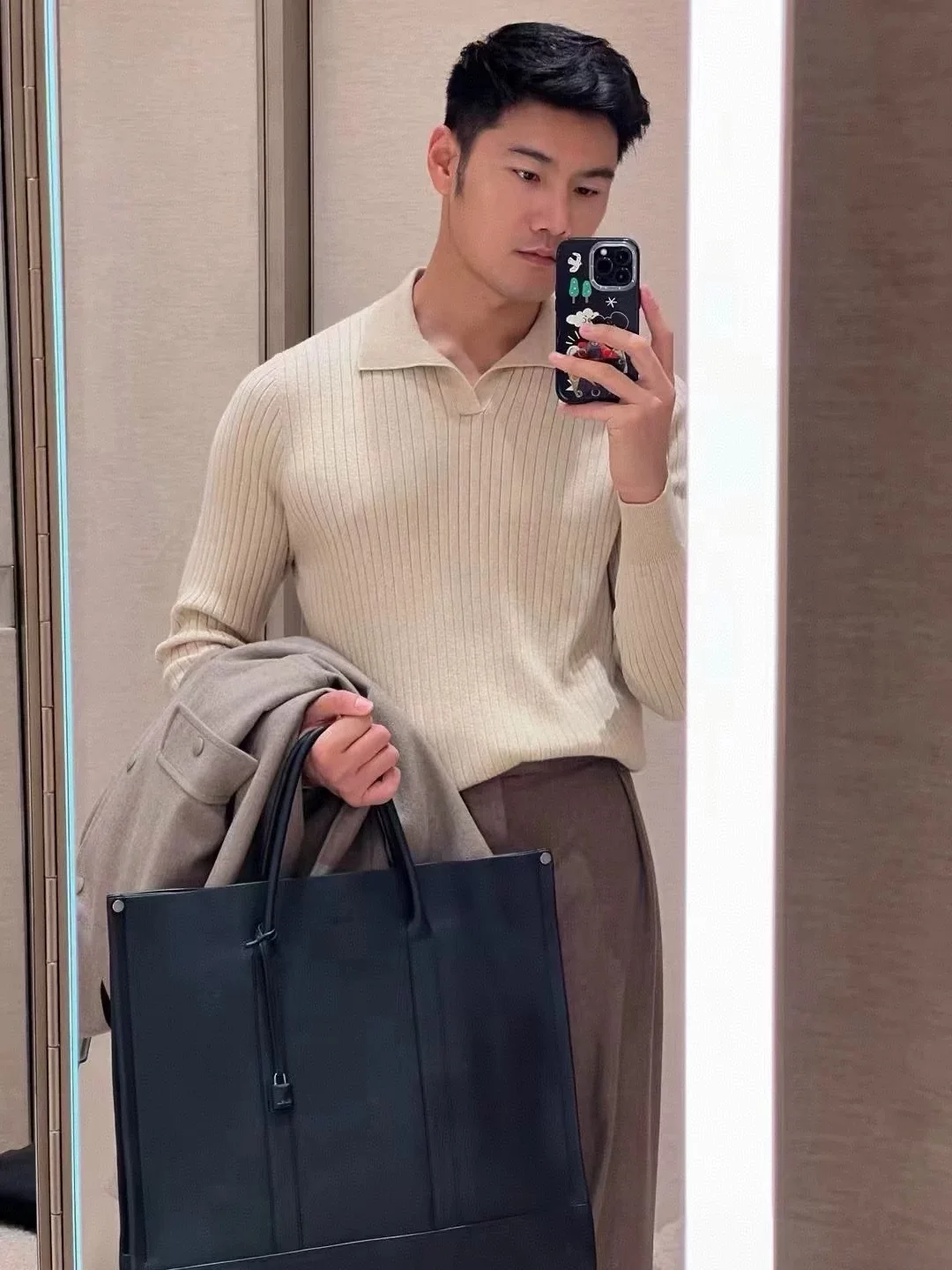 

Итальянская мужская шерстяная смесь Long Sve irt, повседневная простая деловая куртка с отложным воротником, осень-зима Faion