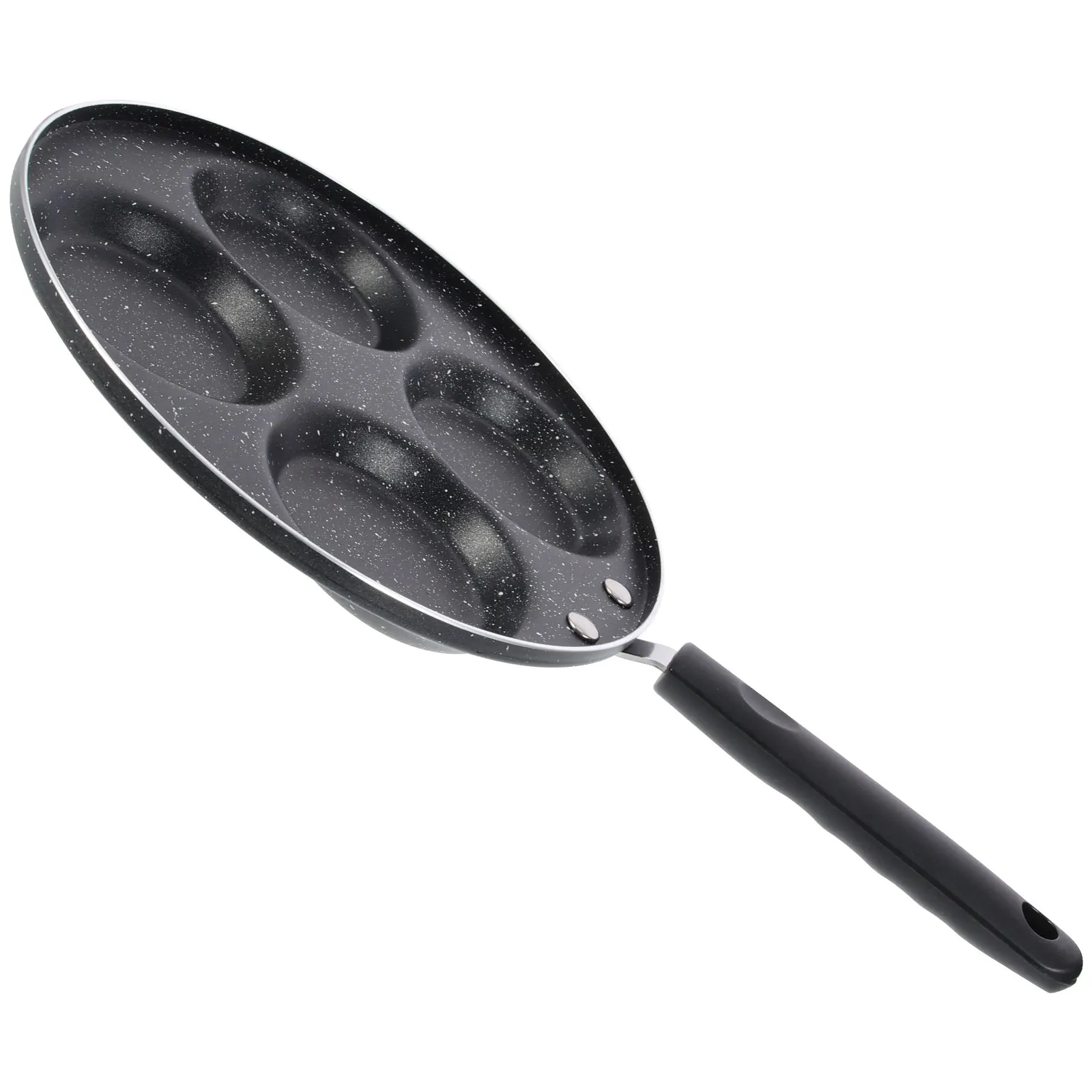 

4-Cup Non-Stick Egg Frying Pan Kitchen Skillet Rustless Aluminum 4-Hole Omelette Pan For Breakfast Burgers Easy Cleaning Safe