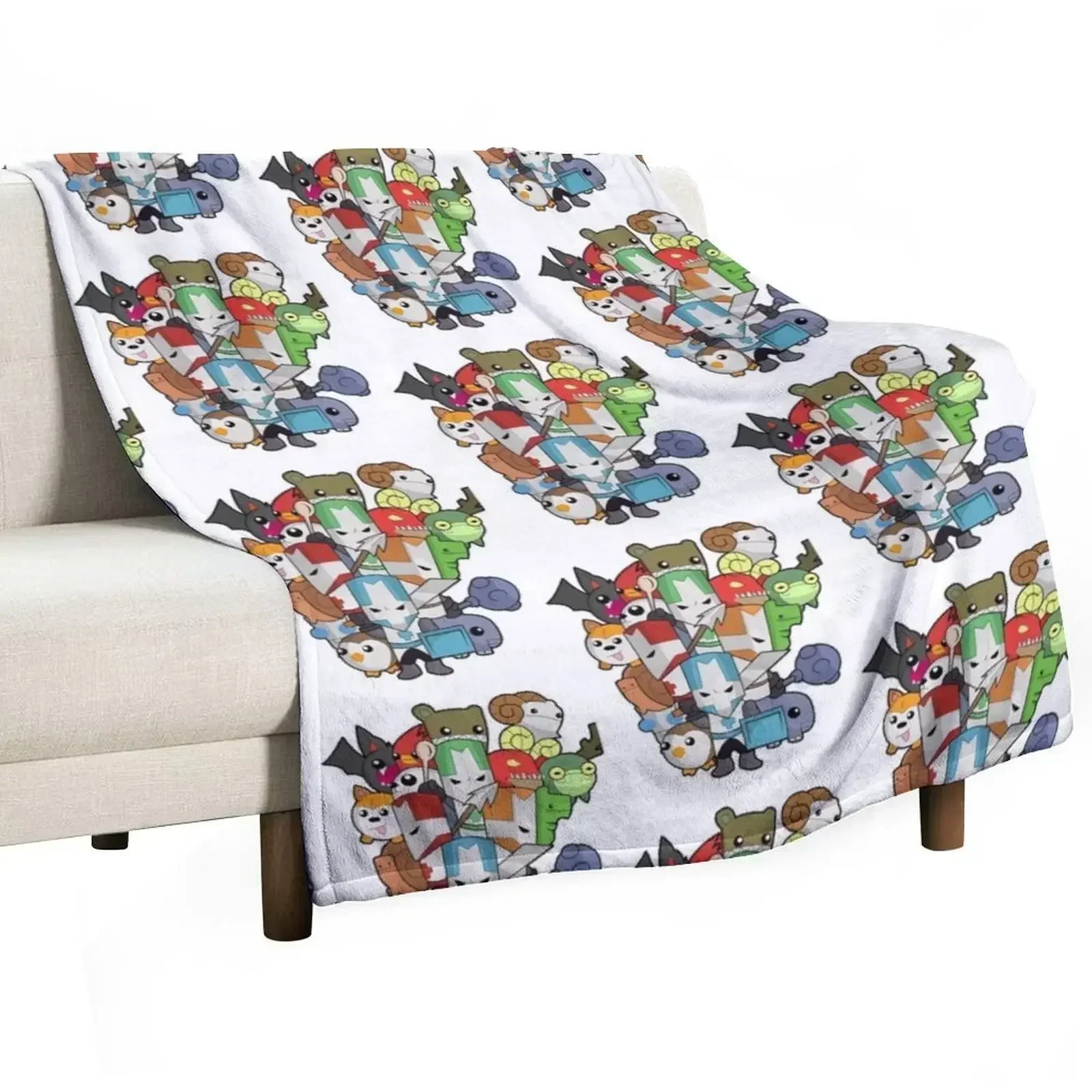 

Castle Crasher Game Of The Year Throw Blanket Soft Sherpa Fleece Warm Blanket for Winter