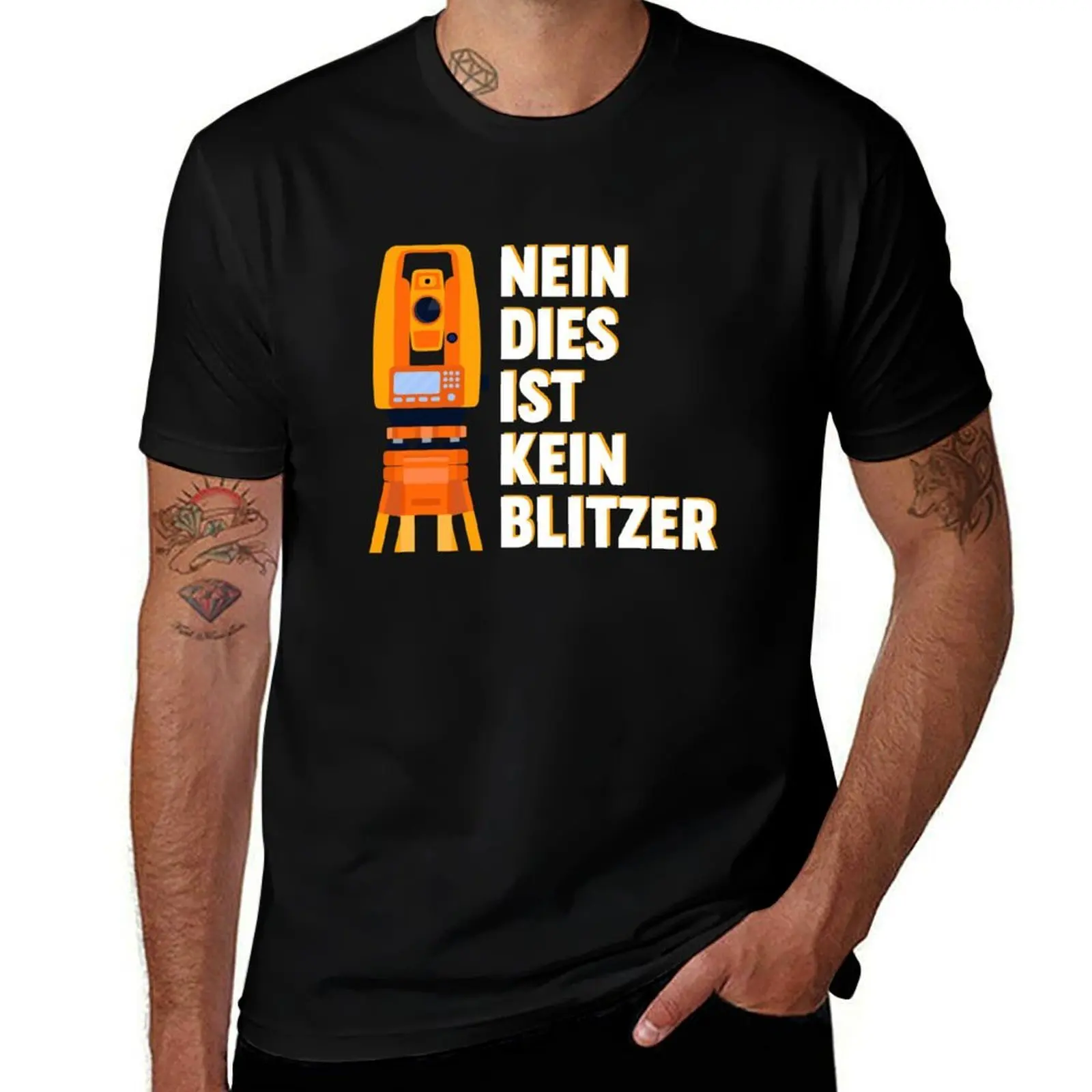 No this is not a speed camera - surveyor measurement T-Shirt cotton tshirt 100% T-Shirt