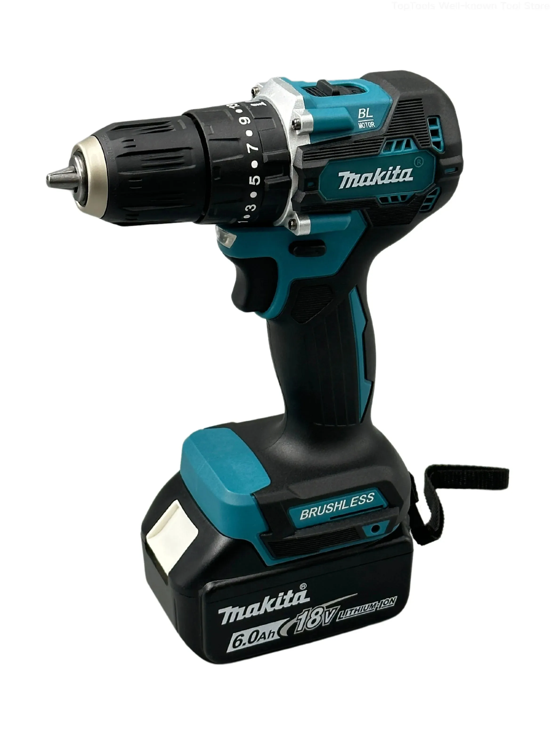 Imagem -03 - Makita Ddf487 18v Chave de Fenda sem Fio Broca de Percussão Elétrica Velocidade Variável Motor sem Escova Ferramentas Elétricas de Impacto Furadeira Elétrica