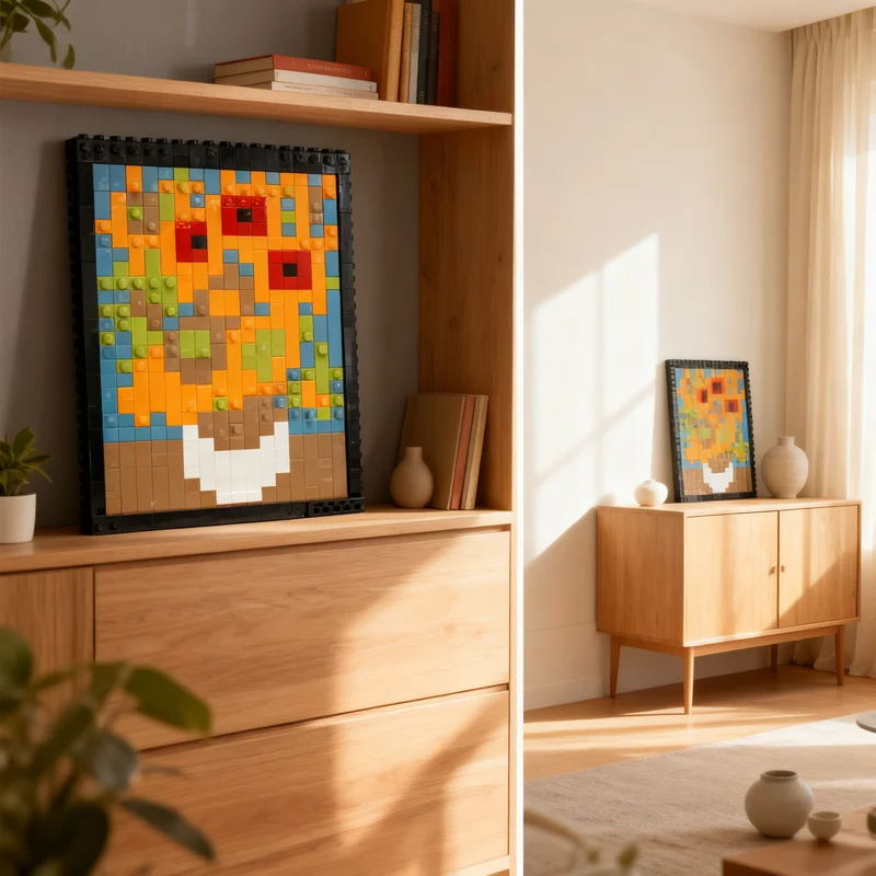 321pcs MOC Classic Twelve Sunflowers Model Building Blocks Construction Christmas Gifts Toy Idea Creative Education Brick 3D