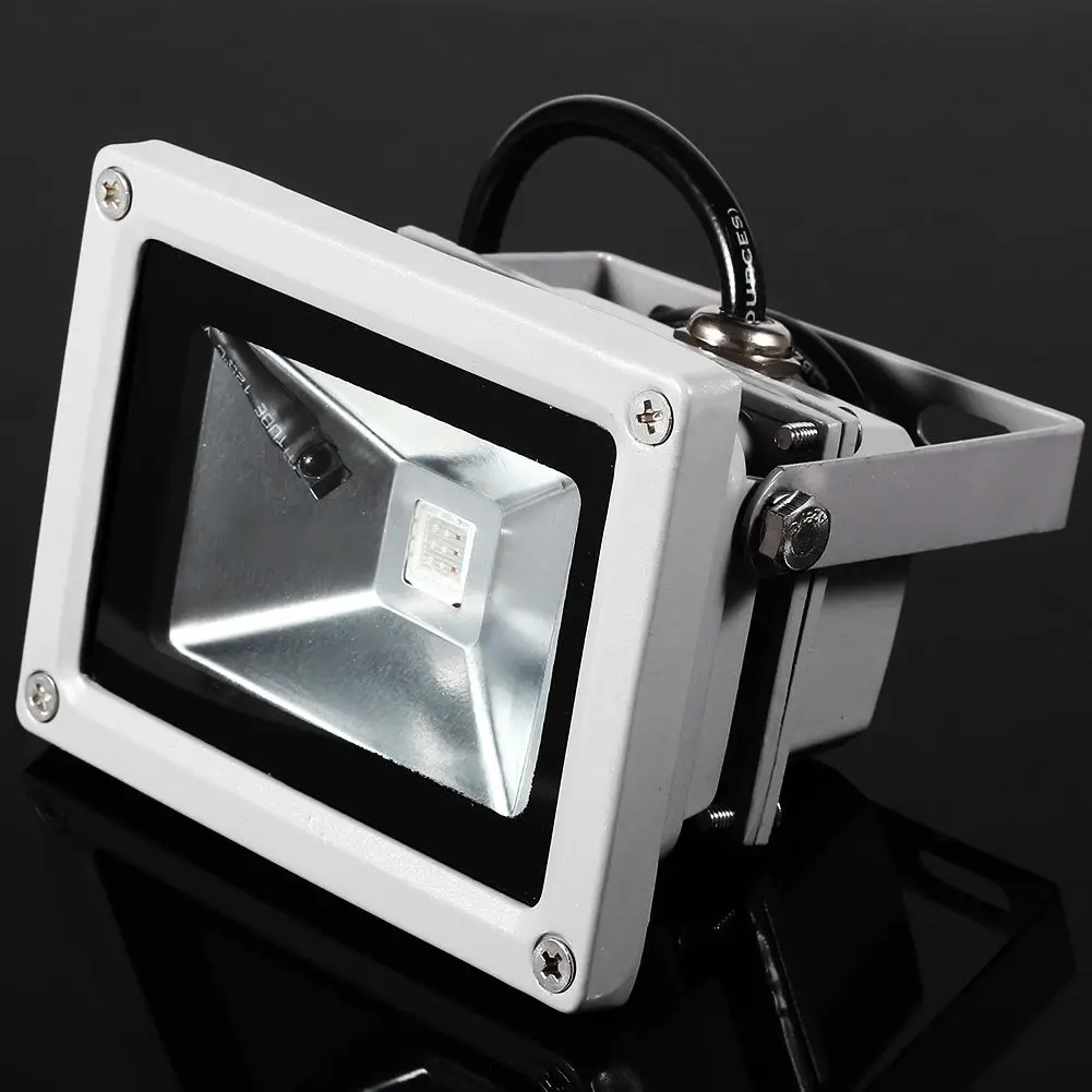 1pcs Reflector Led RGB Floodlights  DC/AC12V 10W  Flood Lighting IP65 Outdoor Spotlights+ Remote Controller Spot Garden