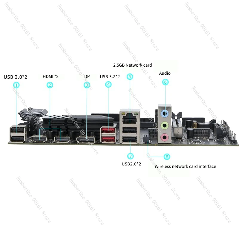 New Central Processor and Motherboard Combo Kit DDR5 Central Processor I9 13900H ITX MATX Suitable for Desktop Computers Mini PC view 5