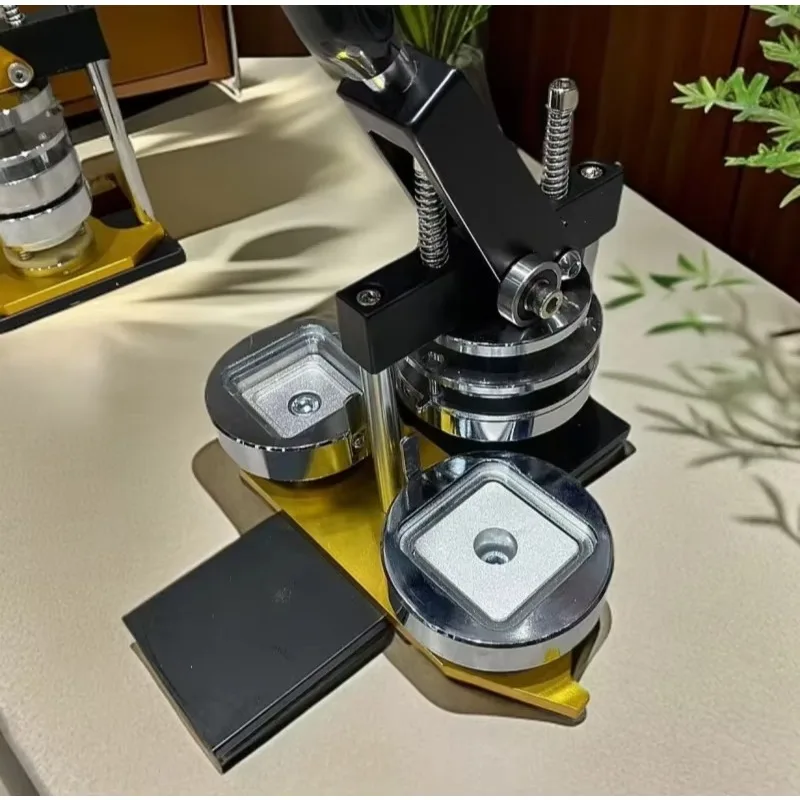 

【Best-selling】2x2 Inch (50x50mm) Refrigerator Sticker Making Machine With 1 Press + 1 Paper Cutter + 100pcs Consumables For Home