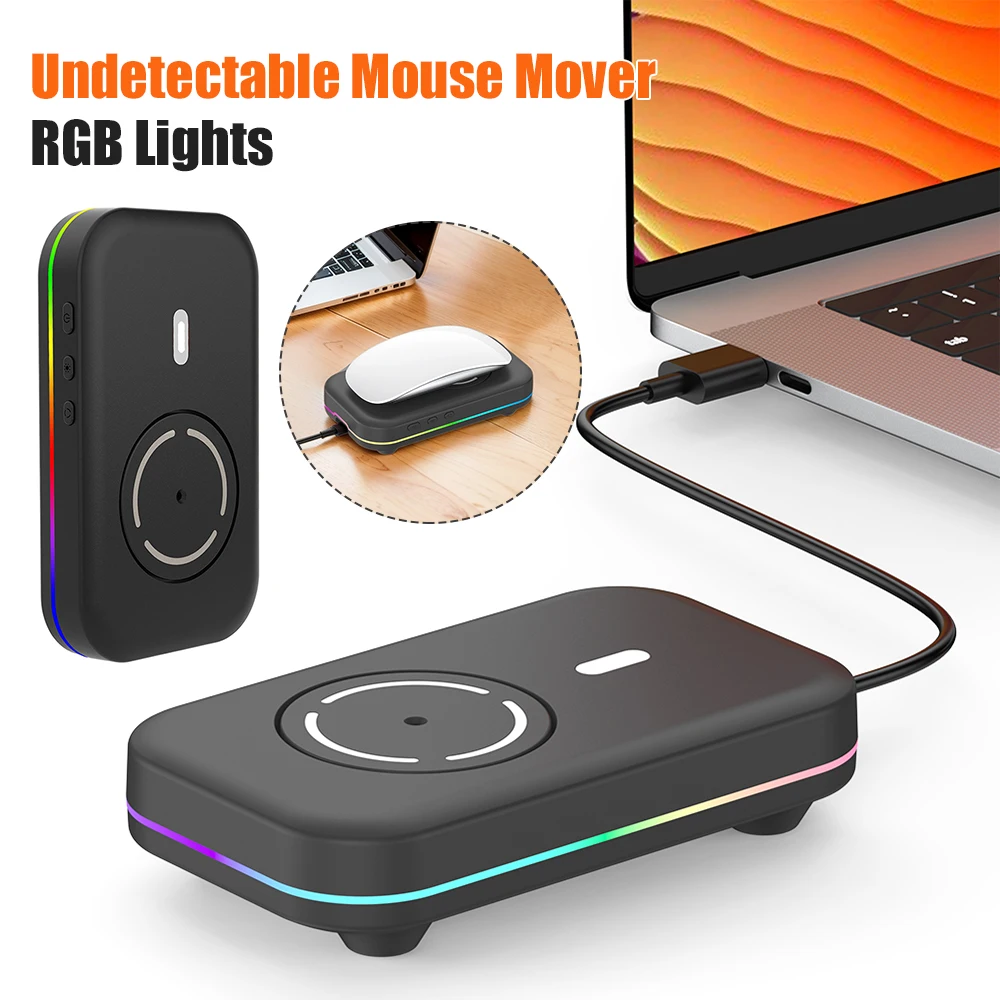 

Q8 Undetectable Mouse Micro Switch ON/Off Type-C Mouse Mover Jiggler No Software Required Driver-Free for Windows XP/7/8/10