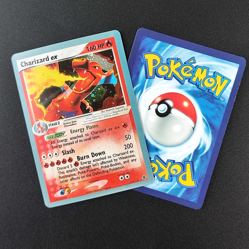 لتقوم بها بنفسك Proxy PTCG الإنجليزية Umbreon Charizard Rayquaza Lugia Mewtwo Pikachu Torchic Espeon الذهب ستار هواية جمع بطاقة فلاش لعبة