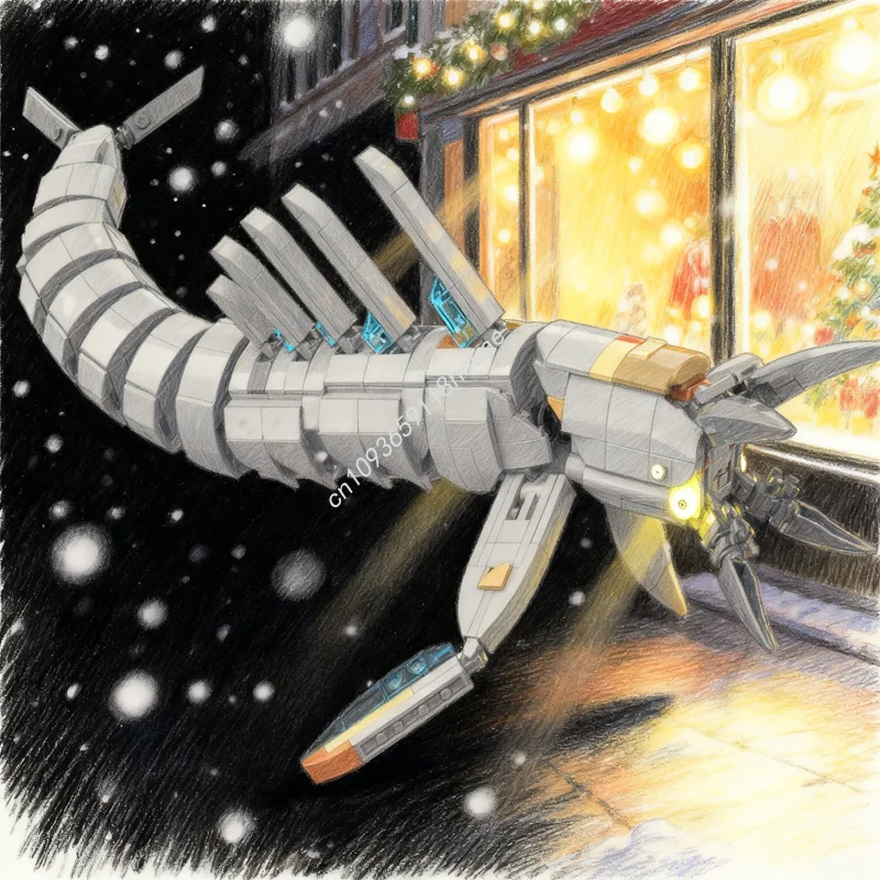 

595pcs MOC Void Chelicerate Leviathan Subnautica Icons Model Building Blocks Christmas Gifts Construction Creative Toy DIY Idea