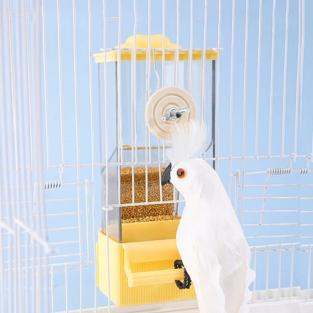 

Automatic Parrot Feeder Large Capacity Convenient Bird Rice Husk Separation Food Box Durable Hanging Bird Food Dispenser Outdoor